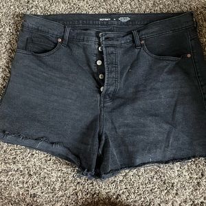 Black jean shorts Old Navy